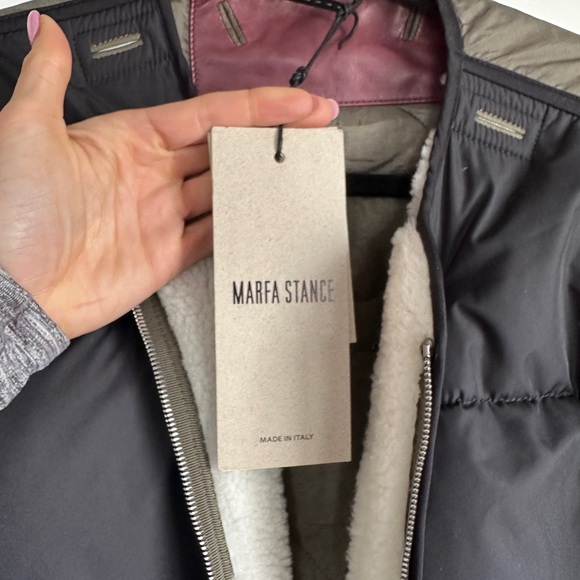 Marfa stance shearling and down reversible jacket - Picture 7 of 9